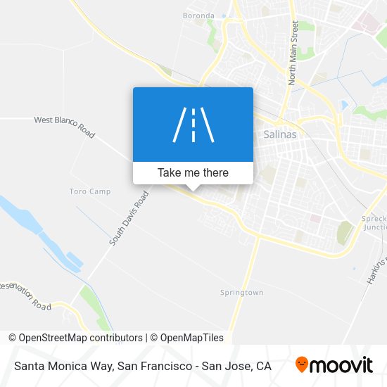 Santa Monica Way map