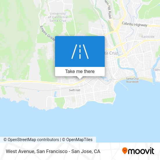 Mapa de West Avenue