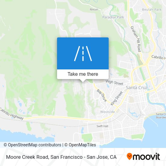 Moore Creek Road map