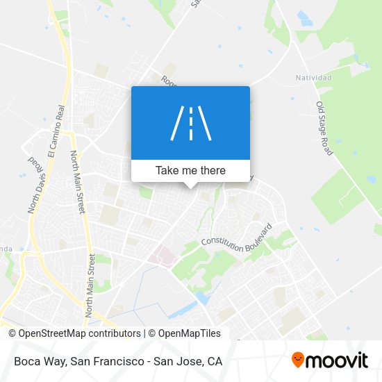 Boca Way map