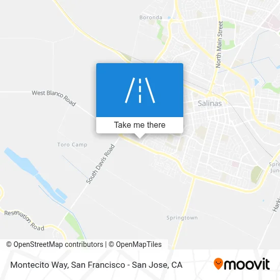 Montecito Way map