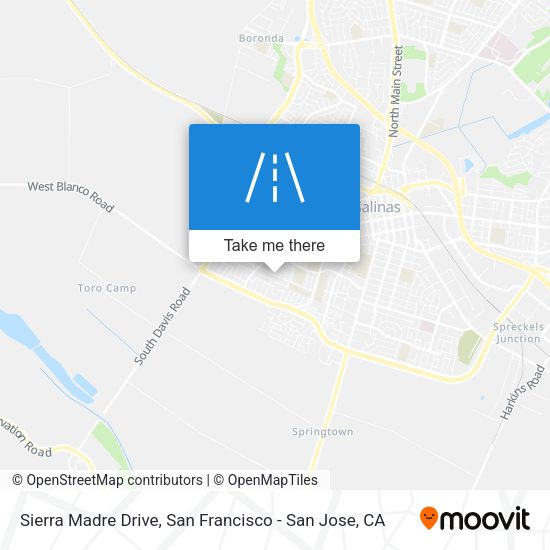 Sierra Madre Drive map