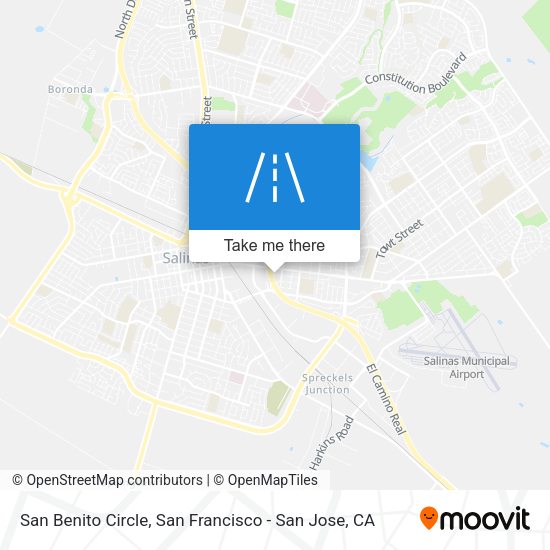 San Benito Circle map