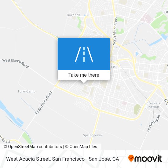 West Acacia Street map