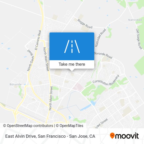 East Alvin Drive map