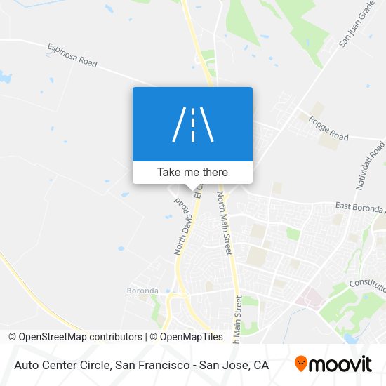 Mapa de Auto Center Circle