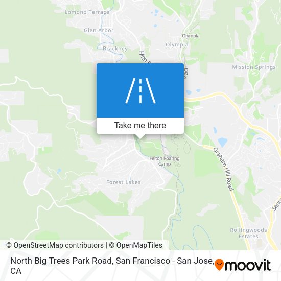 Mapa de North Big Trees Park Road