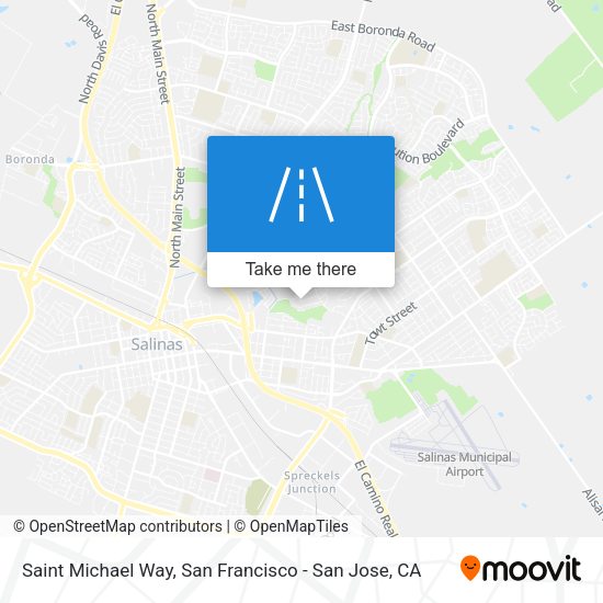 Saint Michael Way map