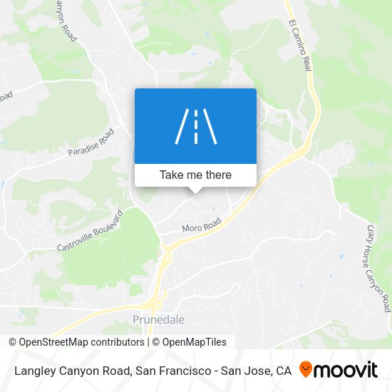Mapa de Langley Canyon Road