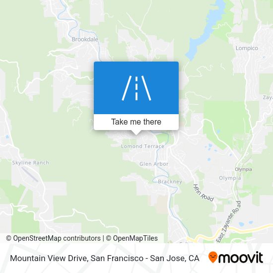 Mountain View Drive map