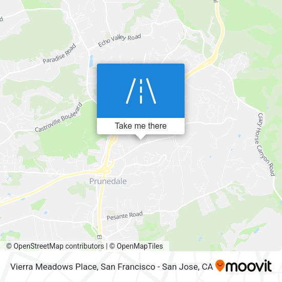 Vierra Meadows Place map