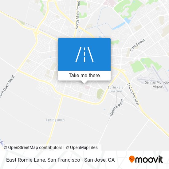 Mapa de East Romie Lane