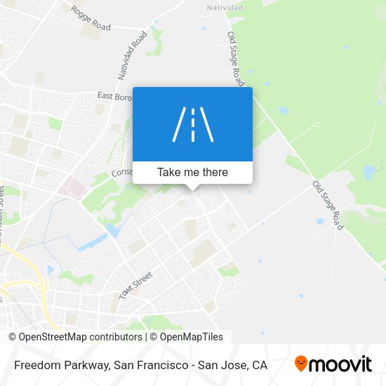 Mapa de Freedom Parkway