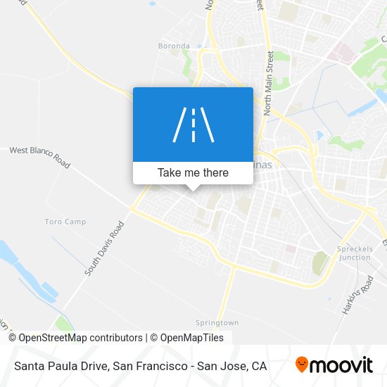 Mapa de Santa Paula Drive