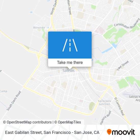 Mapa de East Gabilan Street