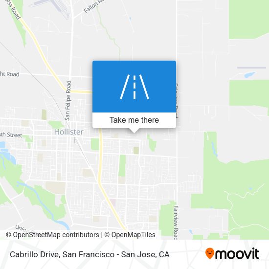 Cabrillo Drive map