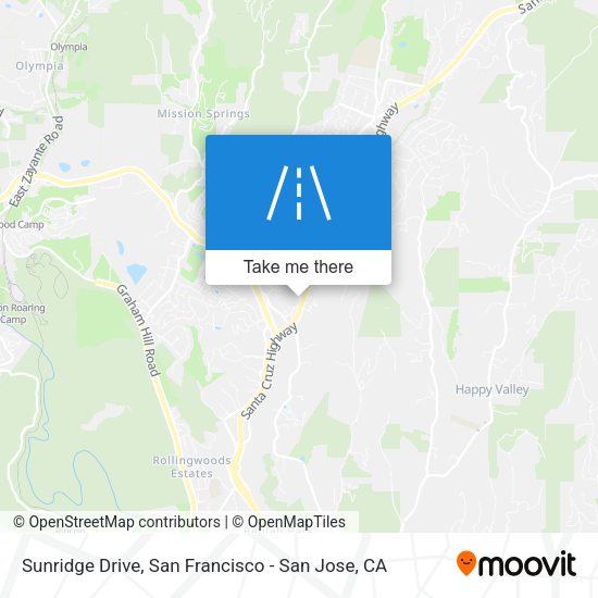 Mapa de Sunridge Drive