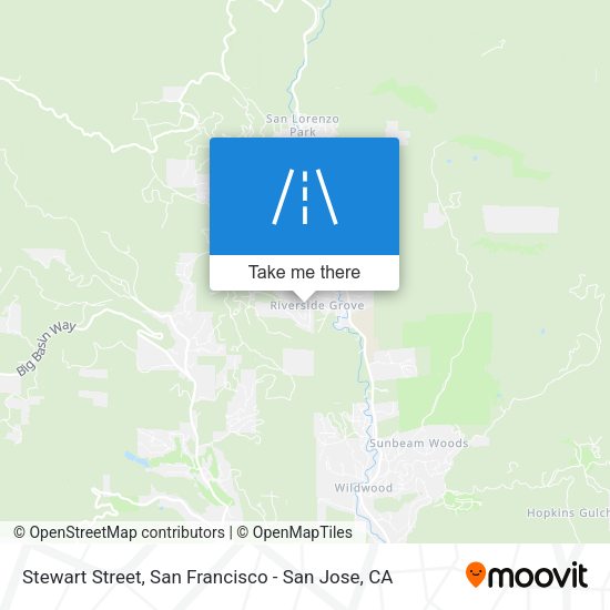 Mapa de Stewart Street