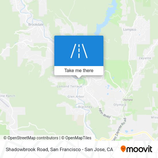 Shadowbrook Road map