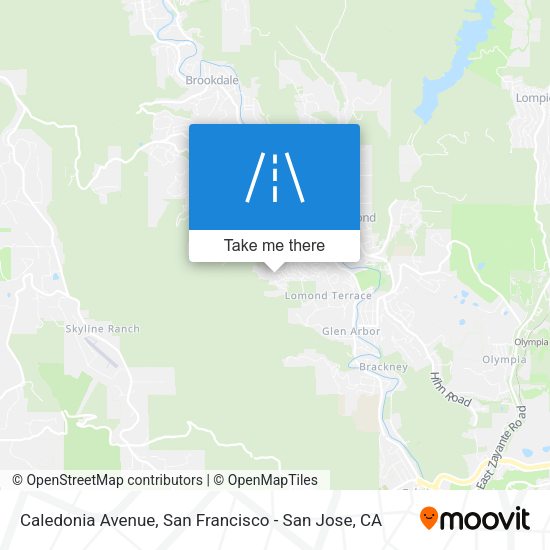 Caledonia Avenue map