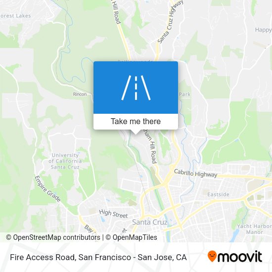 Fire Access Road map