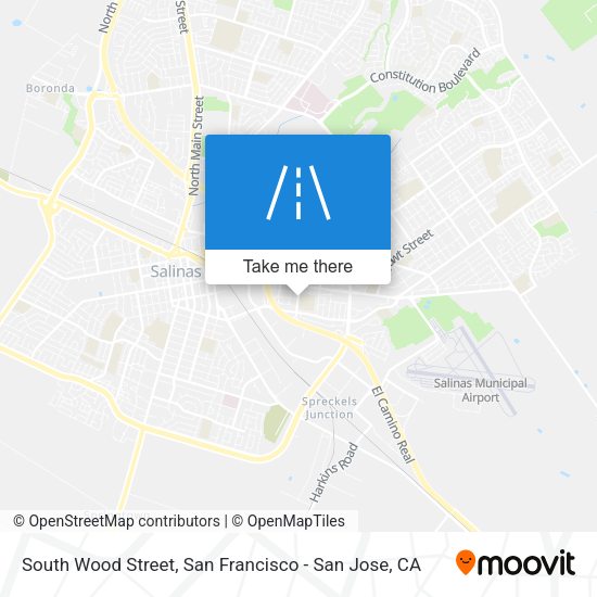 South Wood Street map