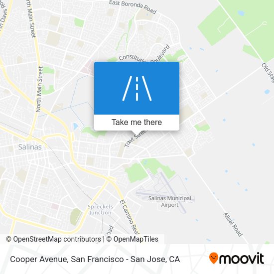 Mapa de Cooper Avenue