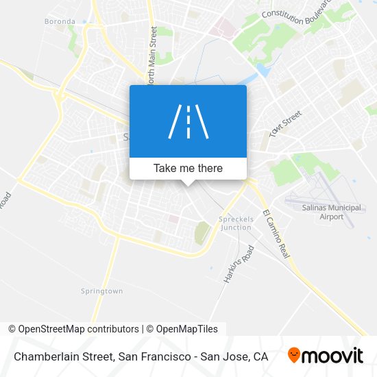 Chamberlain Street map