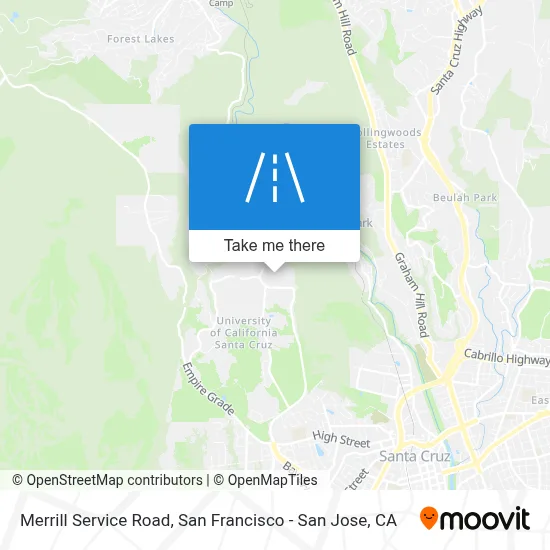 Merrill Service Road map