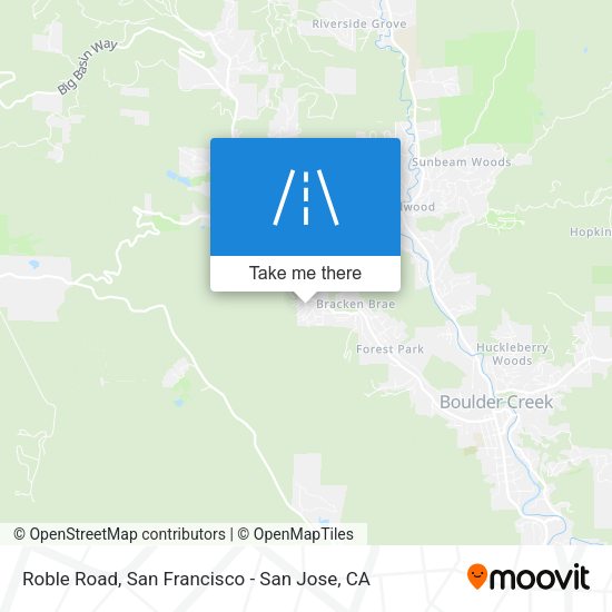 Mapa de Roble Road