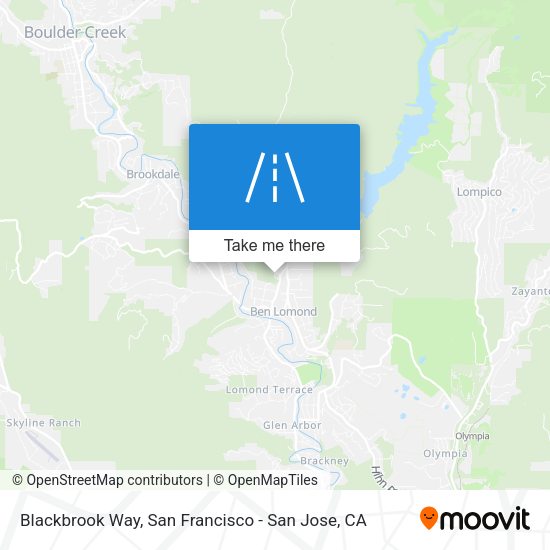 Mapa de Blackbrook Way