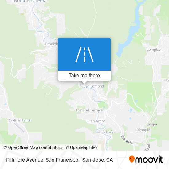 Mapa de Fillmore Avenue
