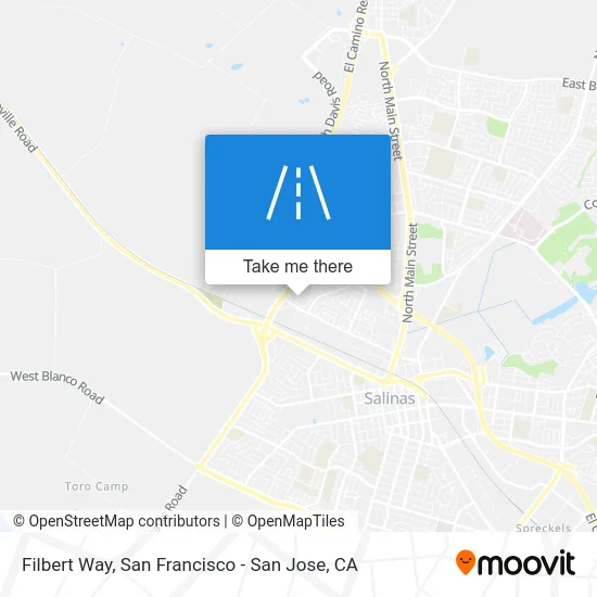 Filbert Way map