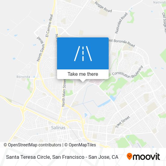 Santa Teresa Circle map