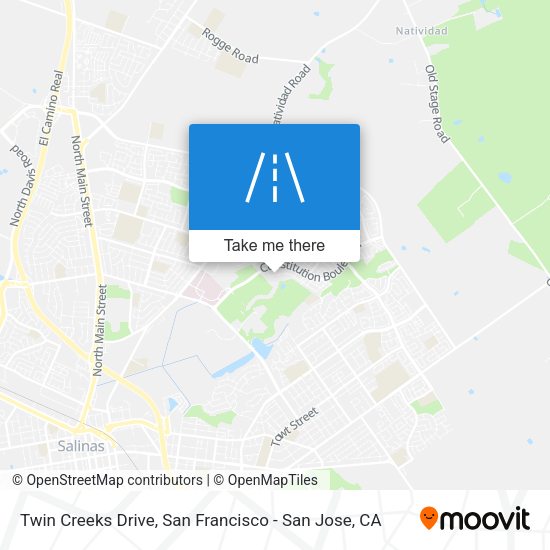 Twin Creeks Drive map