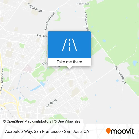 Acapulco Way map