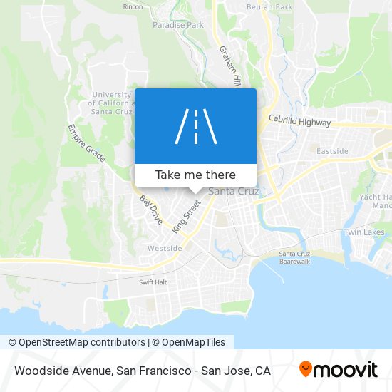 Woodside Avenue map