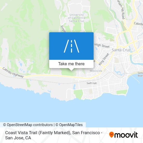 Coast Vista Trail (Faintly Marked) map