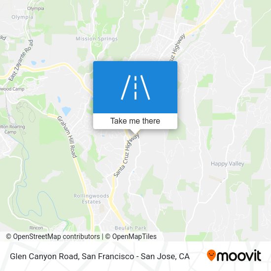 Glen Canyon Road map