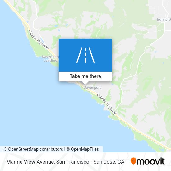 Mapa de Marine View Avenue