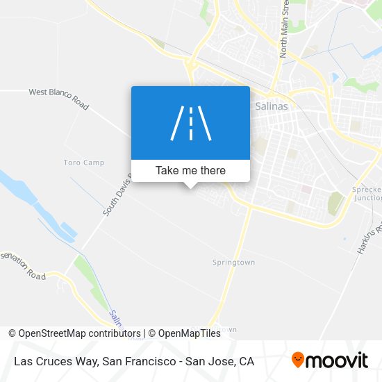 Mapa de Las Cruces Way