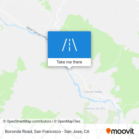 Mapa de Boronda Road