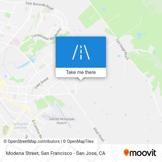 Mapa de Modena Street
