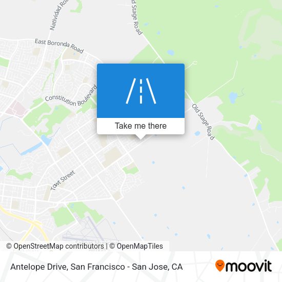 Mapa de Antelope Drive