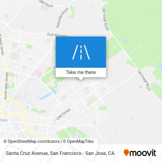Santa Cruz Avenue map