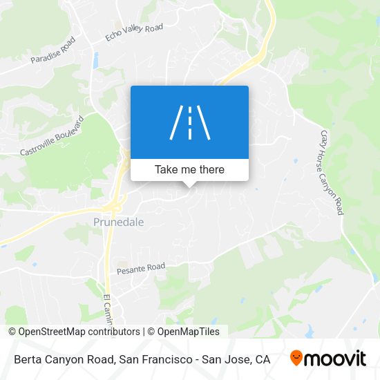 Mapa de Berta Canyon Road