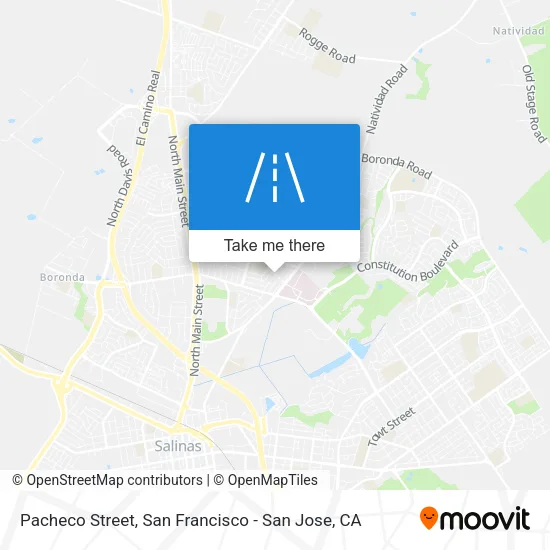 Pacheco Street map