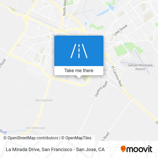 La Mirada Drive map