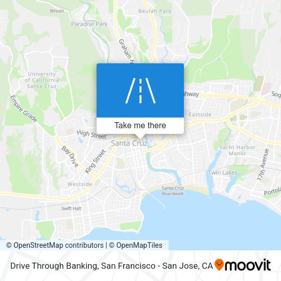 Drive Through Banking map