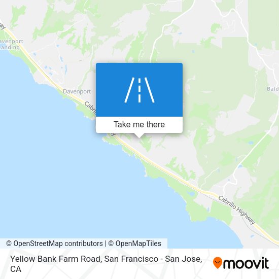 Yellow Bank Farm Road map